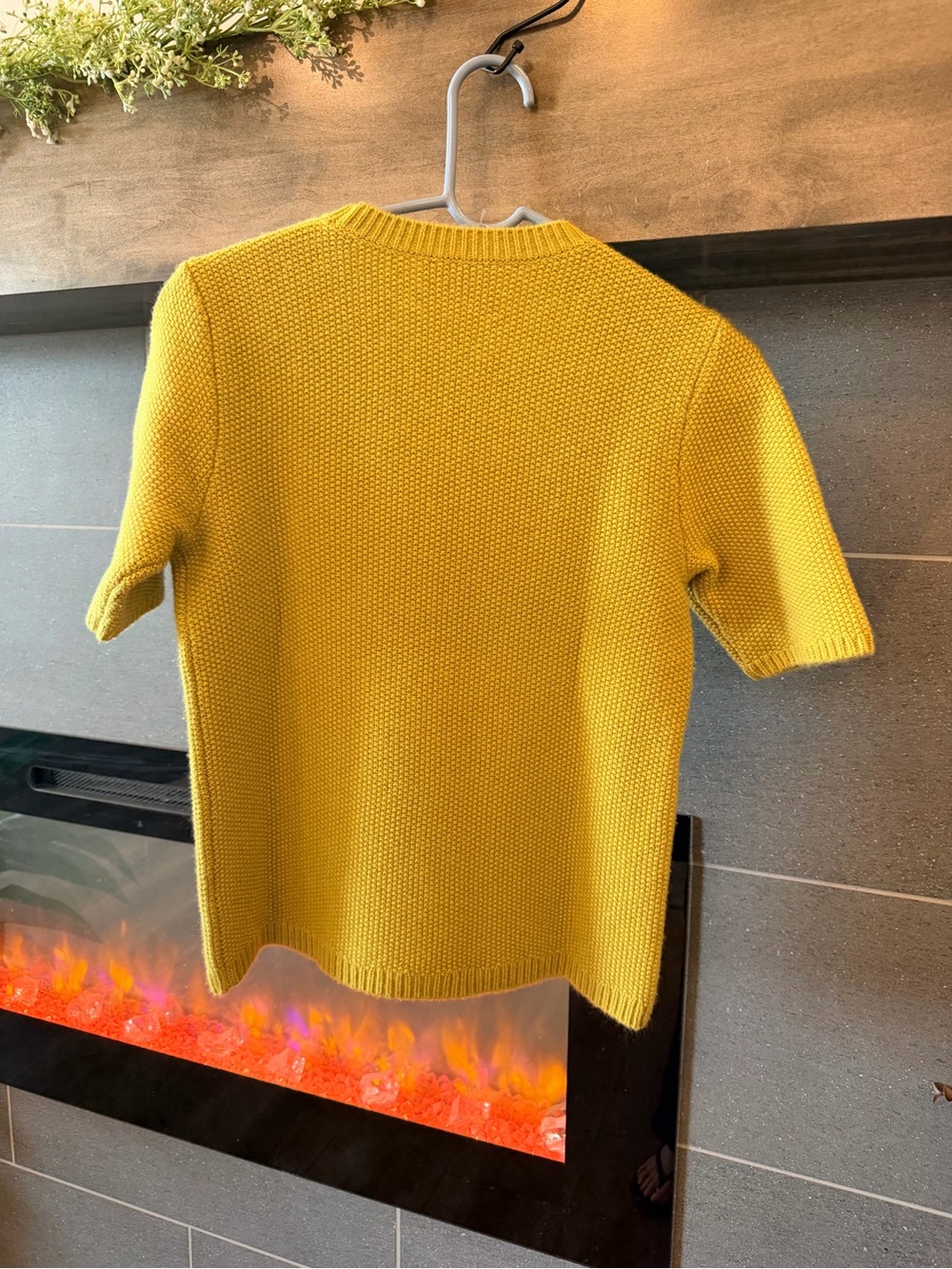 TWP Audrey 100% Cashmere Seed Stitch Sweater Avocado Oil S $495 Retail - Picture 8 of 9